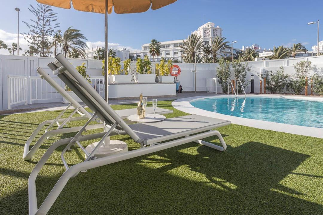 Lightbooking Alemania Piscina Privada Playa Del Ingles Exteriör bild